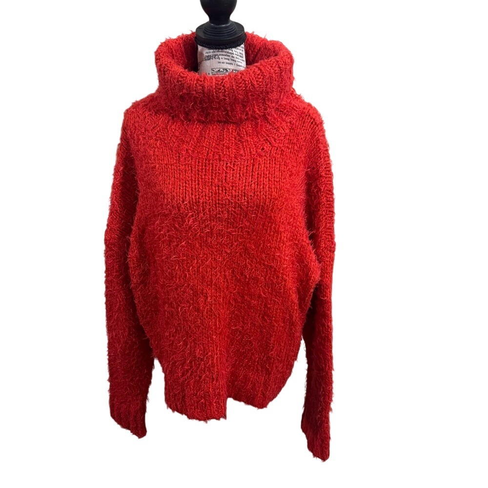 Lush Scarlet Cowl‎ Neck Sweater